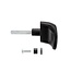 Hörmann Kit de poignées de porte noir, longueur de tige : 73,5 mm