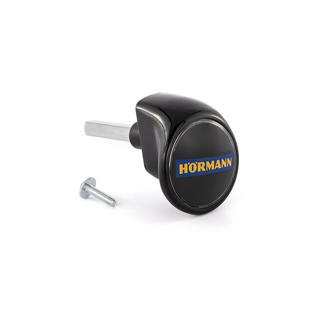 Hörmann Kit de poignées de porte noir, longueur de tige : 73,5 mm
