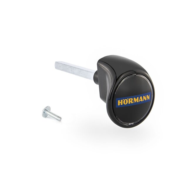 Hörmann Door handle set, black, spindle length 113 mm