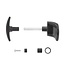 Hörmann Door handle set, black, spindle length 87 mm