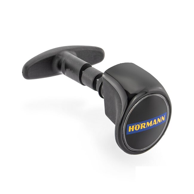 Hörmann Door handle set, black, spindle length 87 mm