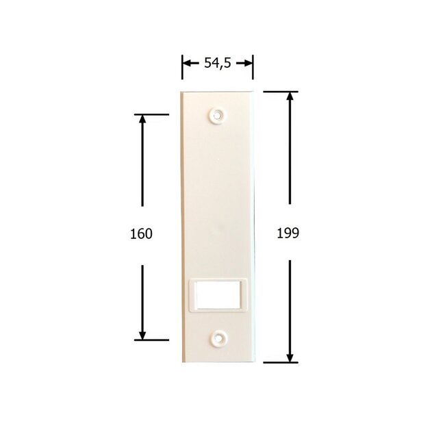Selve Eingebauter Gurtwickler, 12 m, Deckplatte 199x54 mm, Farbe weiß