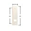 Selve Built-in Strap winder, 12 m, cover plate 199x54 mm, colour white