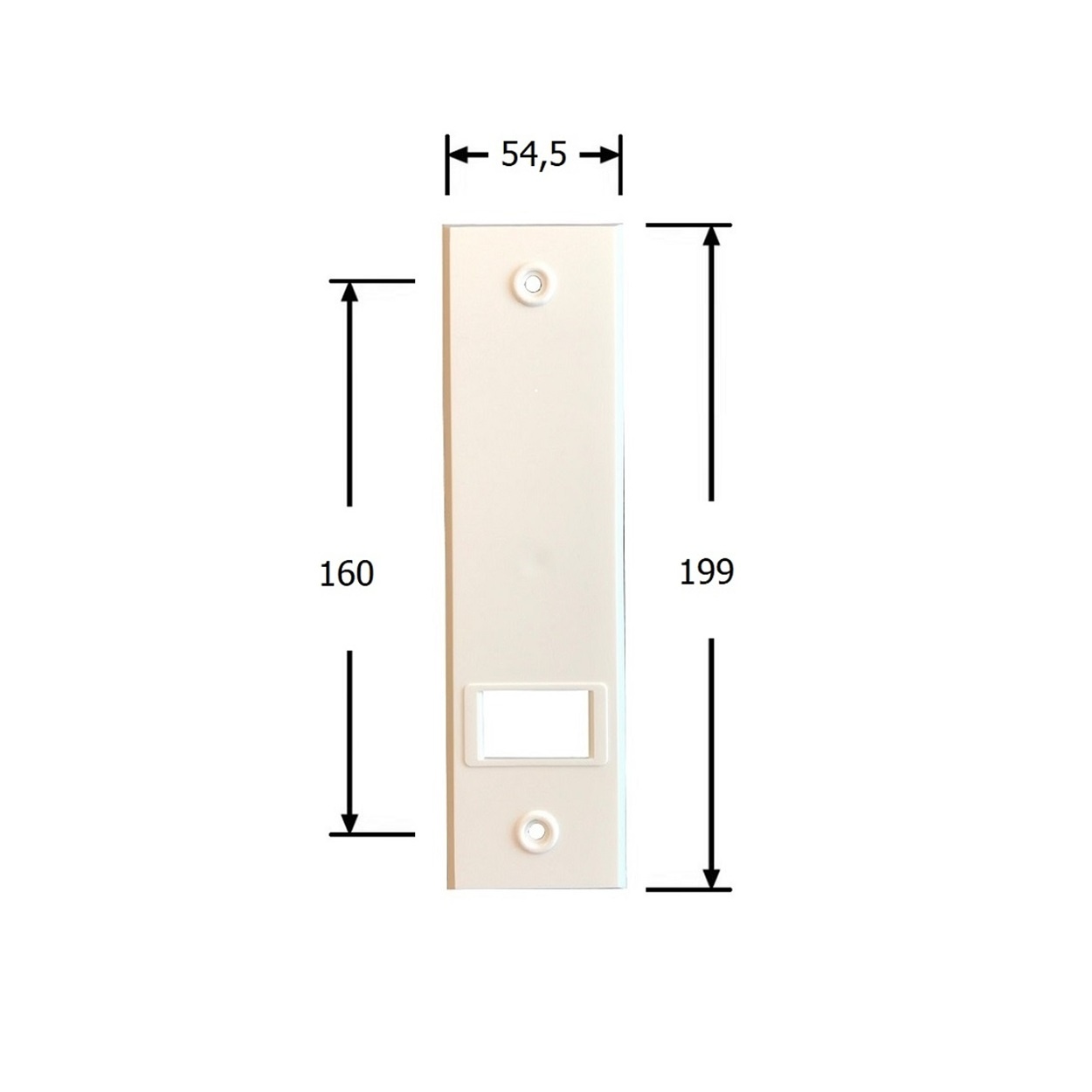 Selve Bandopwinder inbouw, 12 mtr, dekplaat 199x54 mm, kleur wit, foto 4 van 6