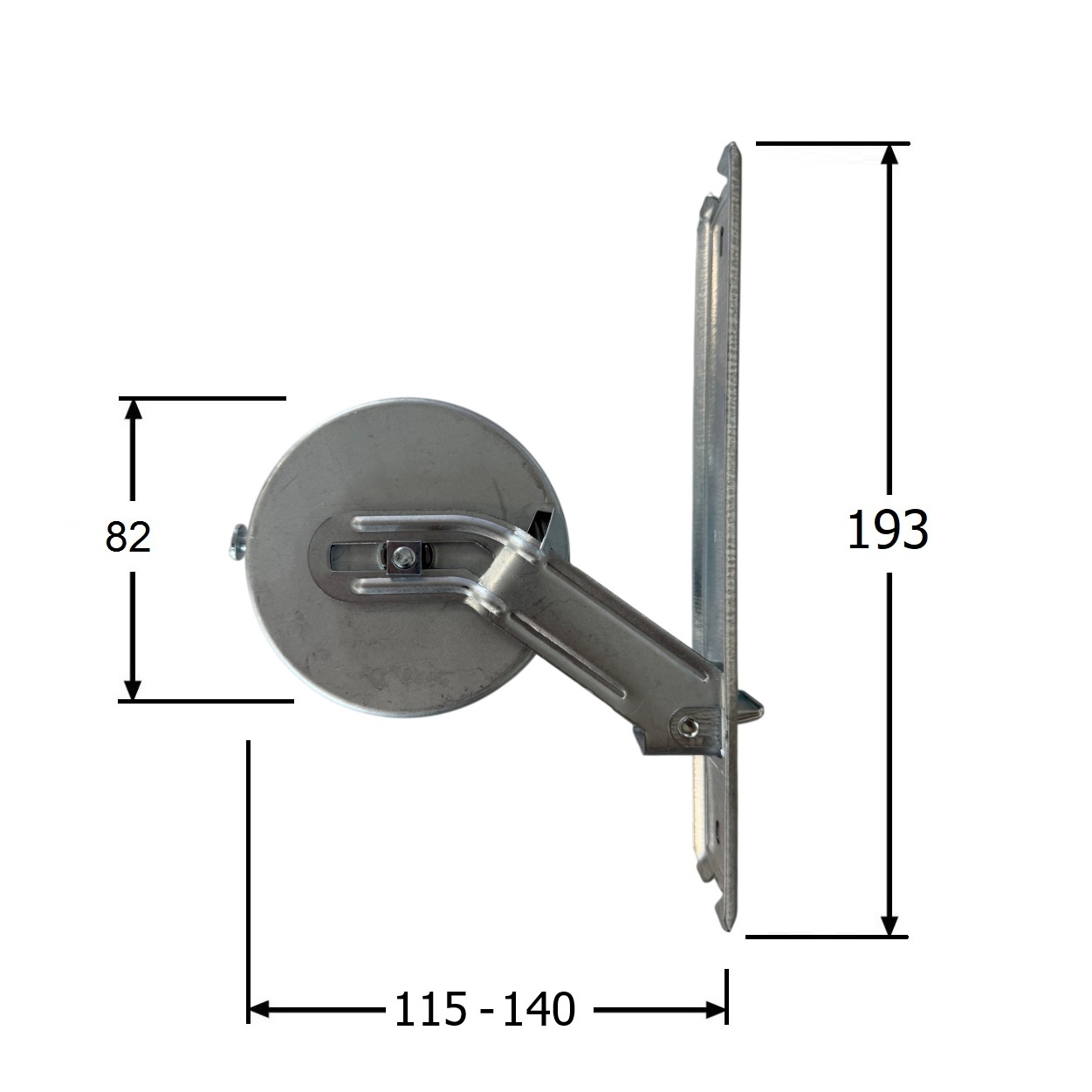 Selve Bandopwinder inbouw, 12 mtr, dekplaat 199x54 mm, kleur wit, foto 6 van 6