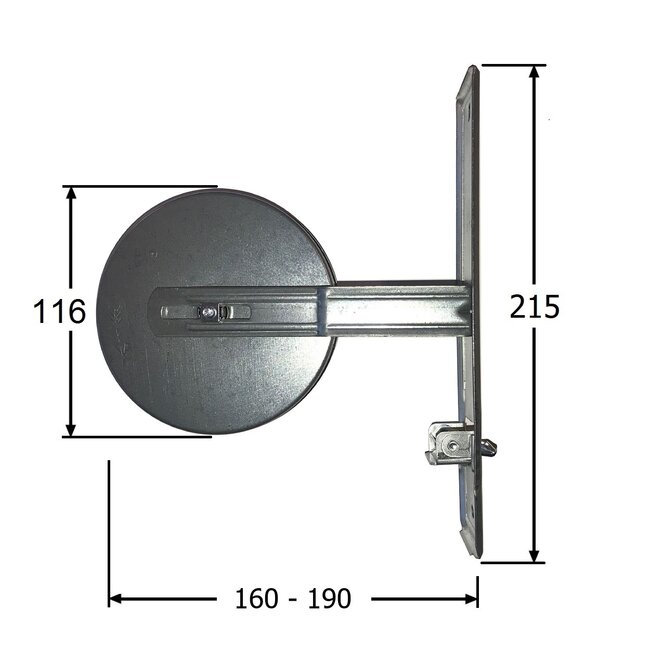 Selve Enrouleur de sangle Intégré, 13,5 m, plaque de recouvrement 221x54 mm, couleur blanche
