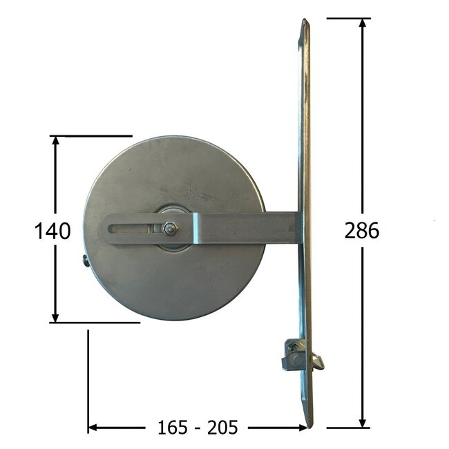 Selve Enrouleur de sangle intégré, 15 m, plaque de recouvrement 292 x 54 mm, couleur blanche