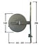 Selve Built-in strap winder, 15 metres, cover plate 292 x 54 mm, colour: white
