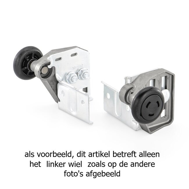 Hörmann Obere Rollenhalter, mit Laufrolle, Beschlag N, links