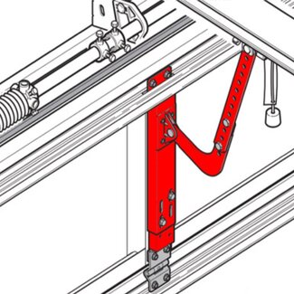 Hörmann Mounting bracket for LTE, LPU and LTH sectional doors