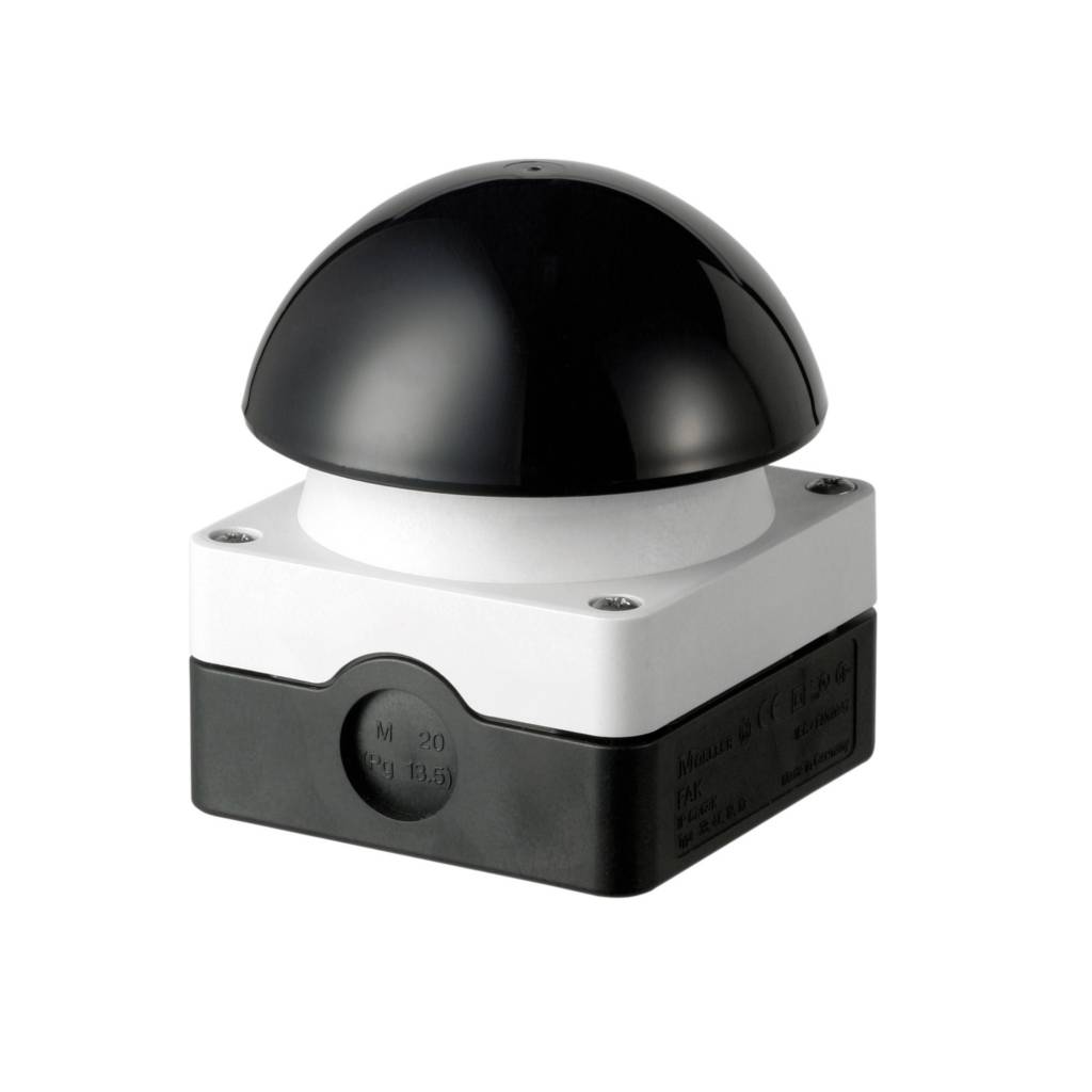 Eaton Industries Slagdrukknop (paddestoel) zwart - IP65