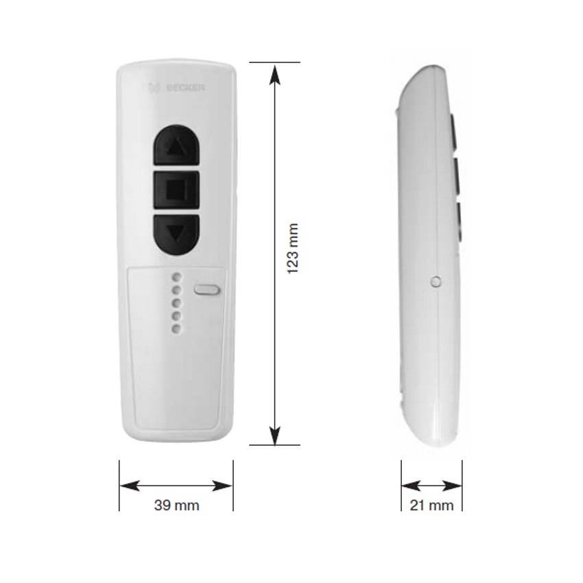 Becker Centronic EasyControl EC545-II 5-kanaals handzender