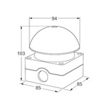 Eaton Industries Slagdrukknop (paddestoel) rood - IP65