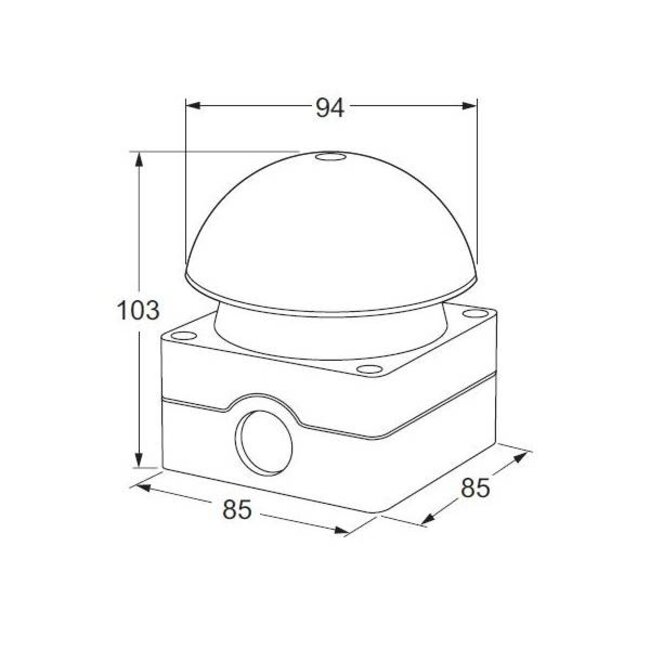 Eaton Industries Bouton-poussoir rouge - IP65