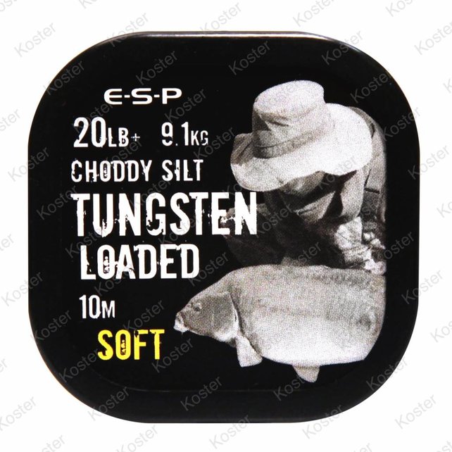 Tungsten Loaded Hooklink 20LB Silt Soft Tungsten Loaded Hooklink 20LB Silt Soft