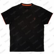 Black Orange Brushed Cotton T Shirt Maat S