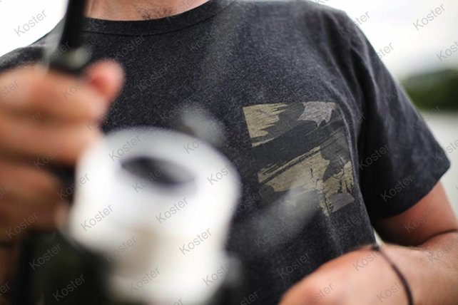 Faux Pocket Tee Charcoal Shirt