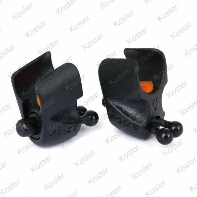 Black Label - Adjustable Rod Clips 2x Black Label - Adjustable Rod Clips 2x