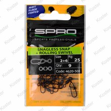 MB Snagless Snap + Rolling Swivel