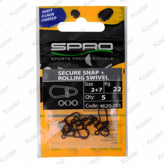 Secure Snap + Rolling Swivel 5+5 32kg