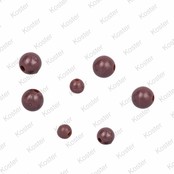 Rubber Beads - Brown Rubber Beads - Brown