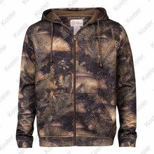 Fishouflage Thermal Hooded Full Zip Fleece Jacket