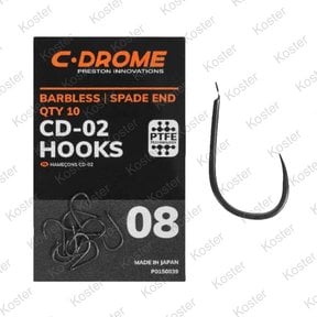 Preston XSH-B Spade End Barbless Hooks