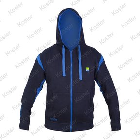 Navy Zip Front Hoodie