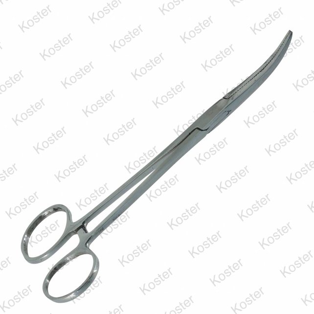 Inox Arterietang Gebogen 14cm