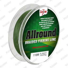 Allround Braided Fishing Line 0.12mm 6.8 kg