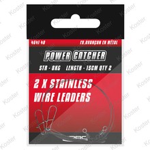 PowerCatcher Wire Leaders 30cm. 2 St.(Staaldraad)