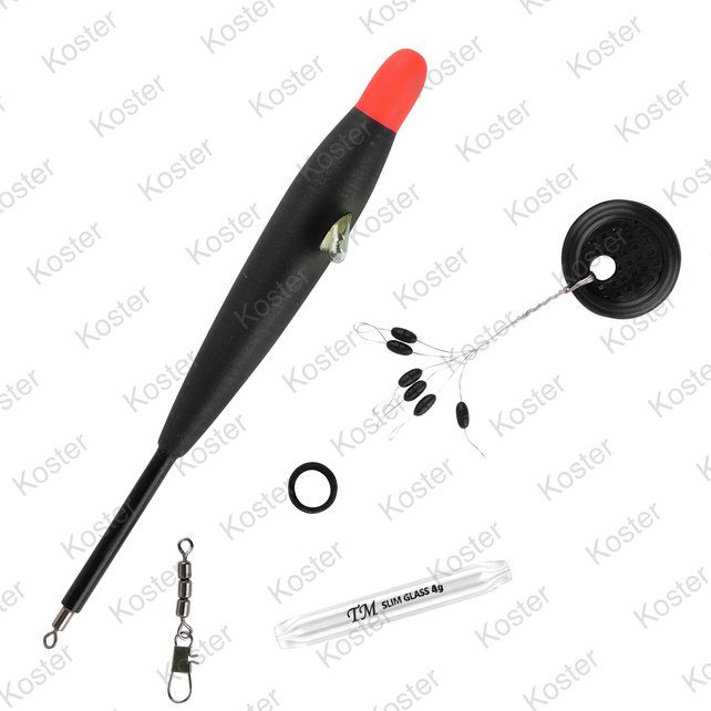 Trout Master Rattle Float Set Glass