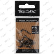 Trout Master 3 Barrel Snap Swivel