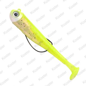 Gutsbait UV Lemon & Pearl 9.5cm.