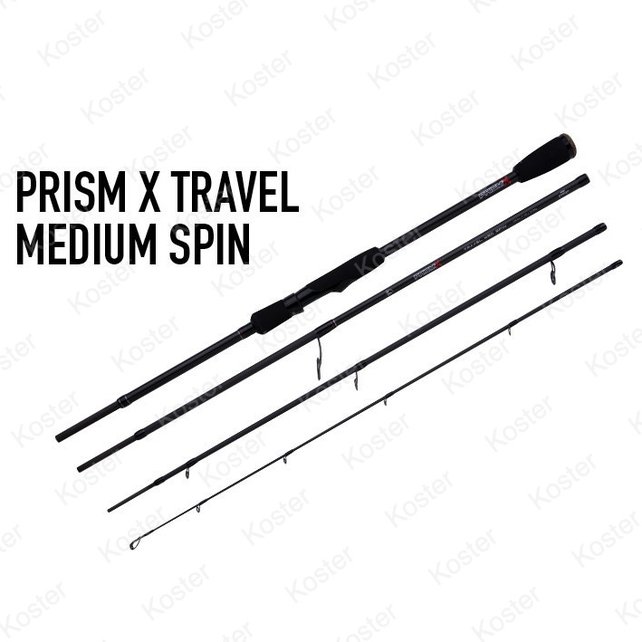 Prism X Travel Medium Spin Rod 2.40 15-35gr 4pc Prism X Travel Medium Spin Rod 2.40 15-35gr 4pc