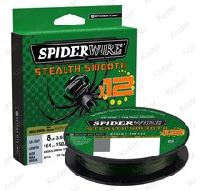 Stealth Smooth 12 Braid Moss Green 0.06 - 5.4kg 150mtr