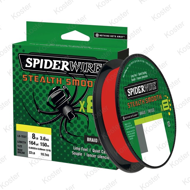Stealth Smooth 8 Red 150 Meter Stealth Smooth 8 Red 150 Meter