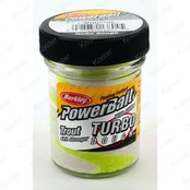 PowerBait Glitter Turbo Dough White/Chartreuse