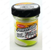 PowerBait Glitter Turbo Dough White/Chartreuse