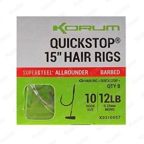 Supersteel Quickstop Hair Rigs 15"-38cm