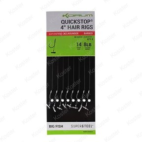 Supersteel Quickstop Hair Rigs 4"- 10.16cm