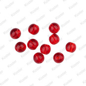 Round Glass Beads Red Ruby Round Glass Beads Red Ruby