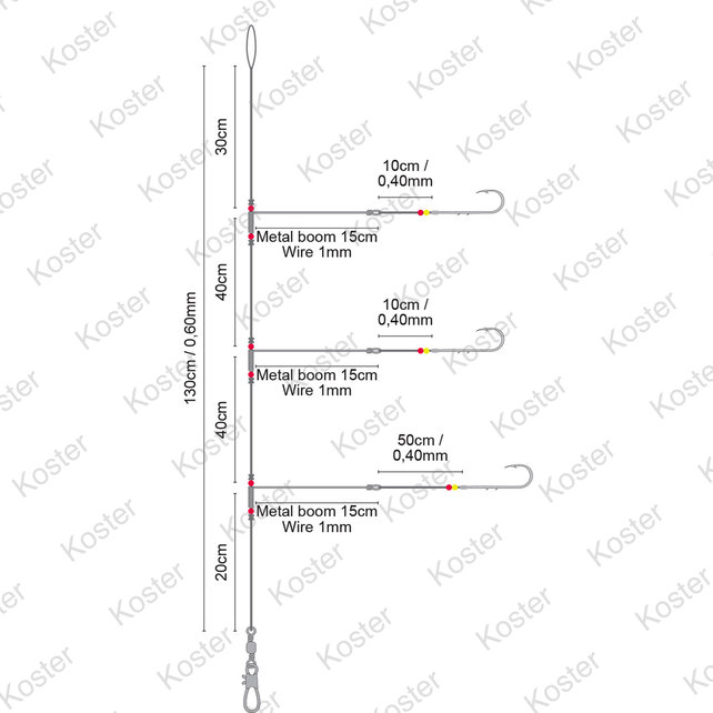 Salt Rig Metal Boom Baitholder