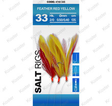 Salt Rig Feather Red Yellow 2/0 3H