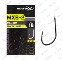 MXB-2 Barbed Spade End (Black Nickel) maat 18