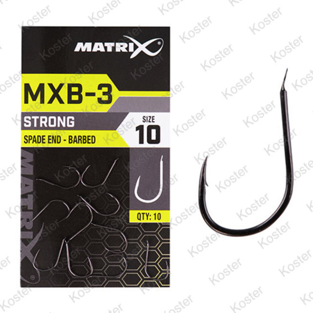 MXB-3 Barbed Spade End (Black Nickel) Maat 10