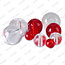 Iron Claw Glass Beads Red