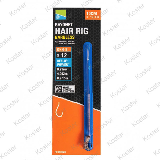 KKH-Bayonet Hair Rigs 4"/10 cm.