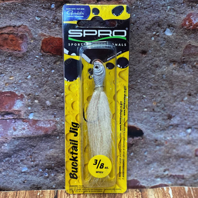 Bucktail Jig White 3/8