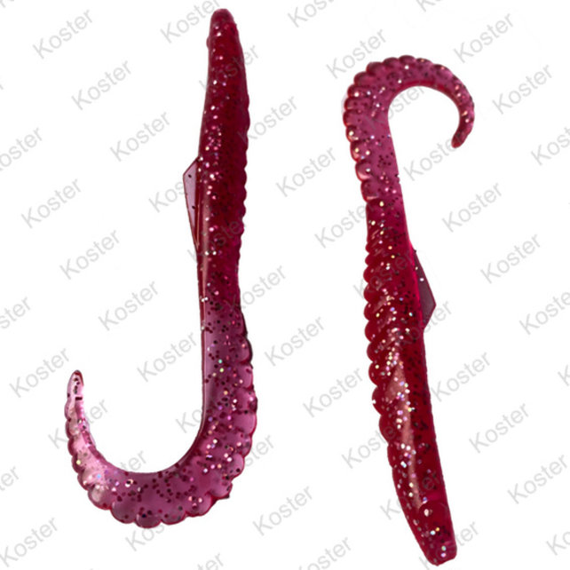 Gator Shad/Swister (Zeebaars) Pink Gliter